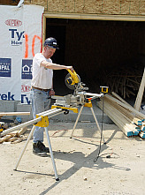 Paul participating in a build of new homes for Habitat for Humanity